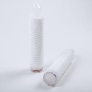 Quality 5&quot; 0.22μM PTFE Membrane Filter Cartridge For Food Beverage Air Sterilization Filtration wholesale