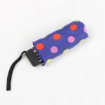 19.5 Inch Ladies Compact Umbrella , 5 Fold Umbrella Pocket Size Logo Printed