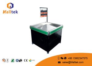 Quality Retail Store Supermarket Vegetable Display Rack Single Layer With SS Tube Frame wholesale