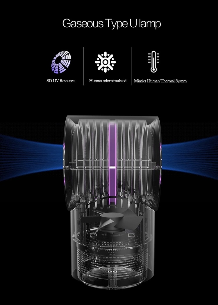 2020 New USB Quiet Summer Anti-mosquito Control Insect Airflow Mosquito Killer Lamp with Mosquito trap