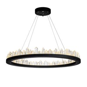 Quality Round Chandelier Crystal Pendant Light for Living Room wholesale