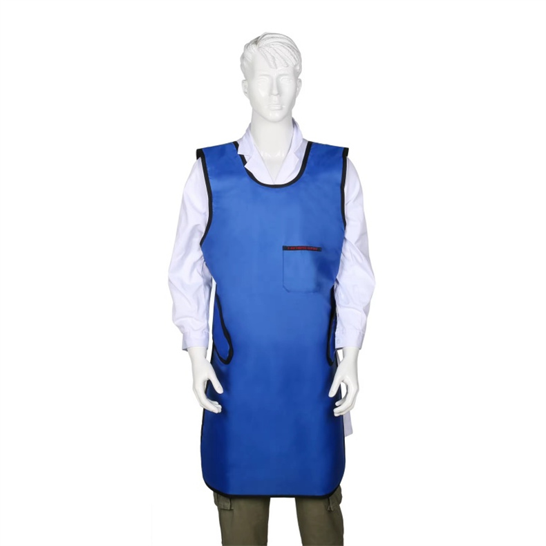 Medical 0.35mm PB Lead Radiation Proof Suits Blue Color Dental X-Ray Lead Apron