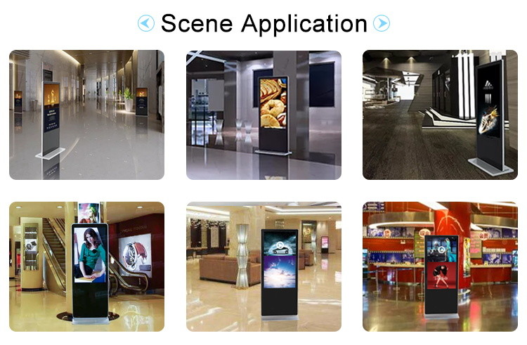 1980*1020 FHD Floor Standing Digital Signage , Ultra Thin LCD AD Player