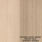 American Natural Poplar Wood Veneer Quarter Cut Double Color For Decoration