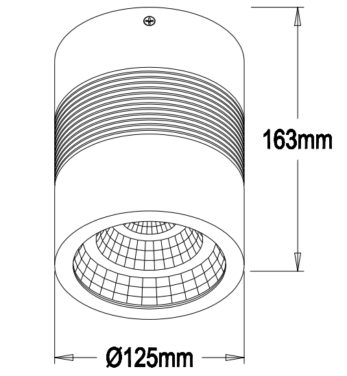 50W 4000LM High Efficiency Energy Saving Of Led Surface Mounted Led Downlight