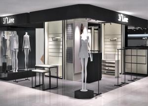 Quality Chain Store Garment Shop Display Stands , Luxury Clothing Display Fixtures wholesale