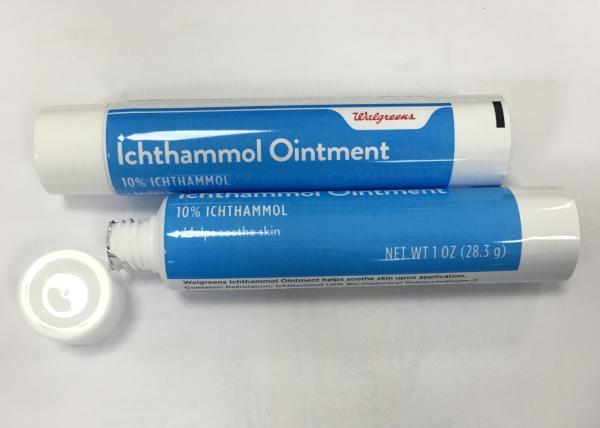 Walgreens Ichthammol Ointment Empty Squeeze Tube Packaging With ABL250/12