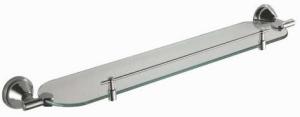 Quality 52682 glass shelf bathroom accessory zinc chrome finish tumbler holder towel bar paper holder soap dish wholesale