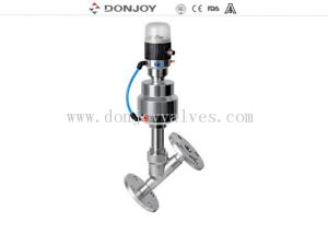 Quality Pneumatic Sanitary Angle Seat Valve control valves wholesale