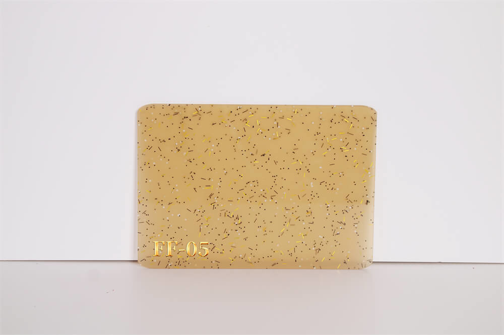 1220x 2440mm Glitter Acrylic Sheets 3mm Laser Cut Gold Glitter Sheet