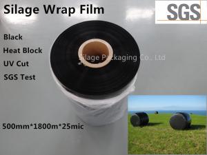 Quality black film,Silage Wrap Film,high UV resistance,high tear resistance,black Wrapping film for agriculture package wholesale