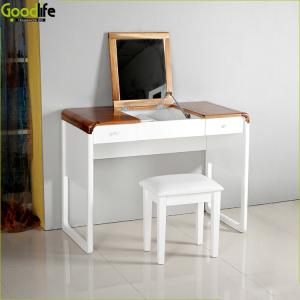 Quality E1 MDF Fashion Style Solid Wood 102*52*75cm Mirrored Dressing Table Set wholesale
