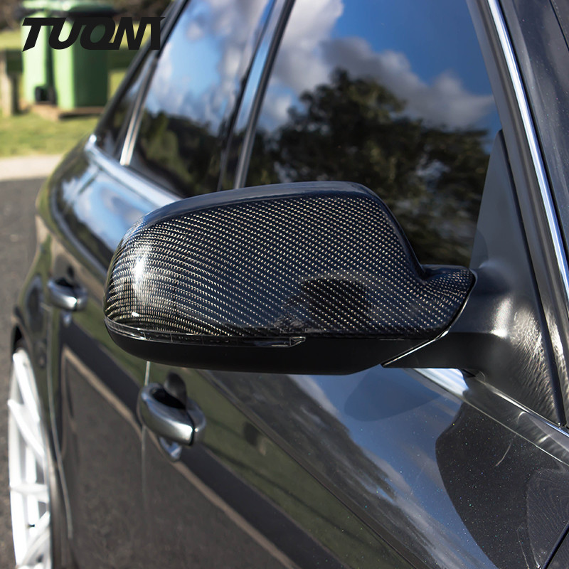 Audi B9 A4 S4 A5 S5 RS5 Real Carbon Fiber Mirror Cover Car Rearview Sports