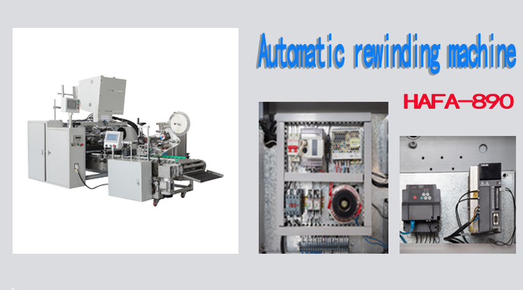 Design Automatic Cling Film And Aluminum Foil Paper Roll Slitting And Rewinding Machine