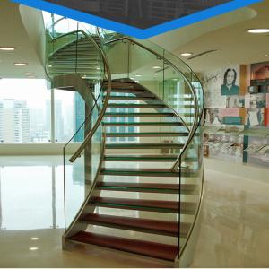 Quality Curved Glass Panel Stainless Steel Upright With Glass Clamps wholesale