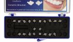 Dental Ceramic Orthodontic Brackets , Poly Crystalline Roth 022 Bracket