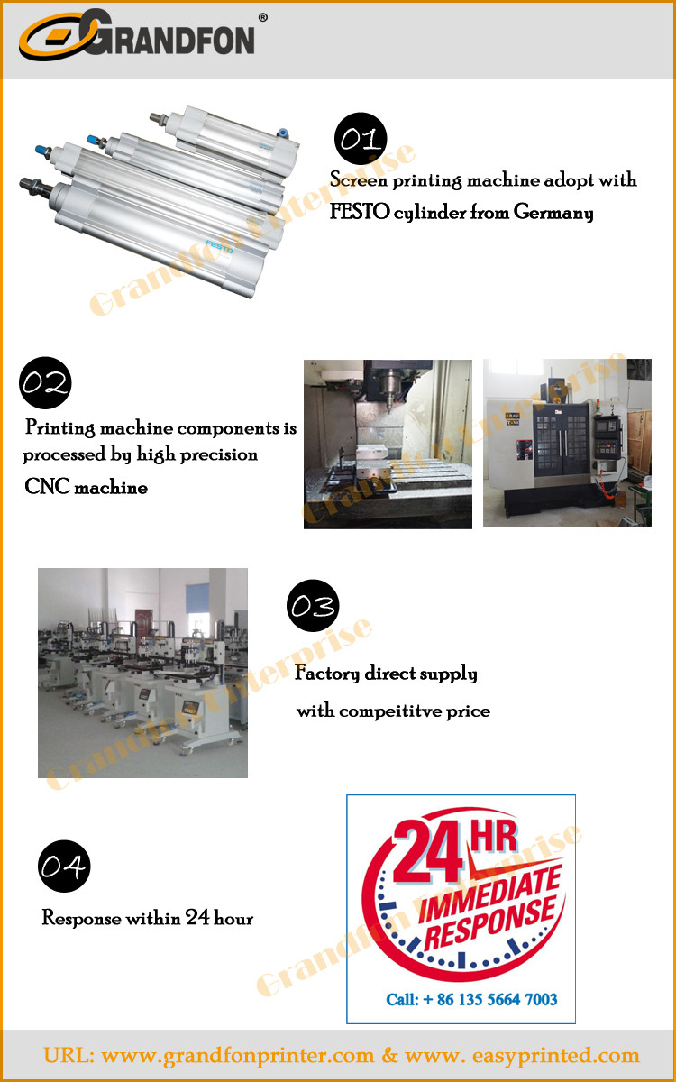YZ-3050P flat single color pneumatic silk screen printing machine with vacuum