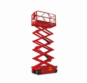 Quality 12m Industrial Electric Scissor Lift , Motorised Scissor Lift 40 Ft Height Lift wholesale