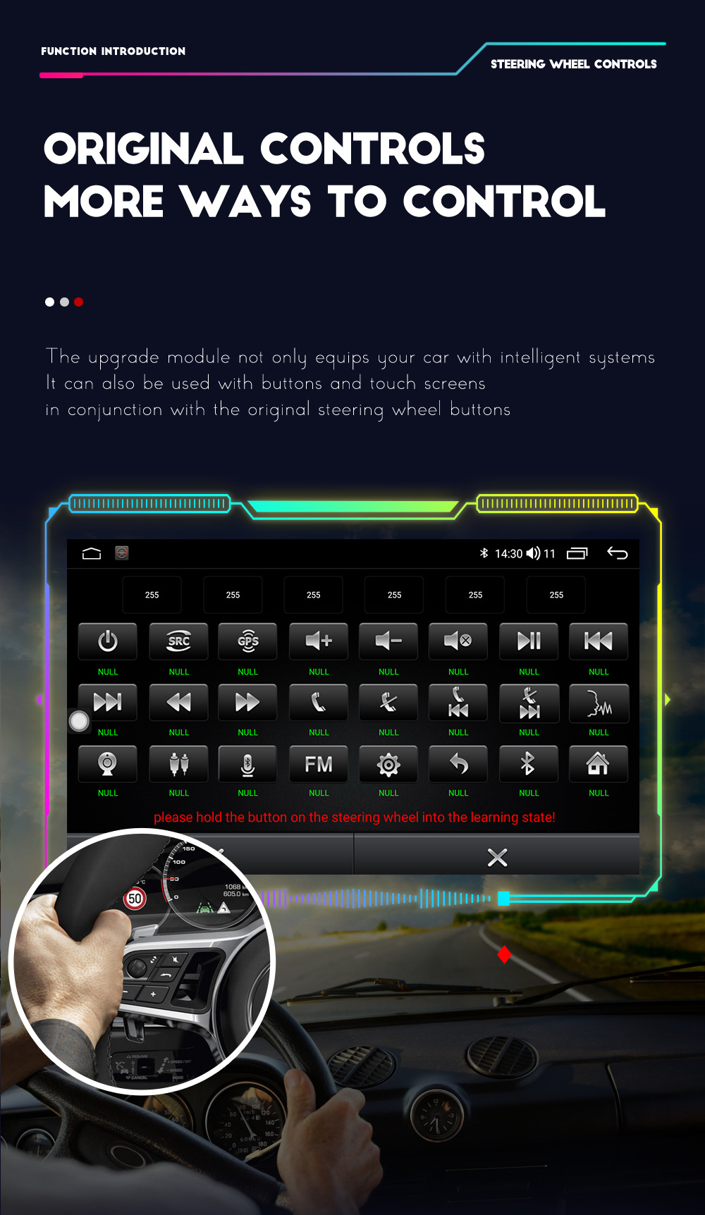 Universal 9'' 4 64G Android Car Radio with Intelligent System and GPS Navigation