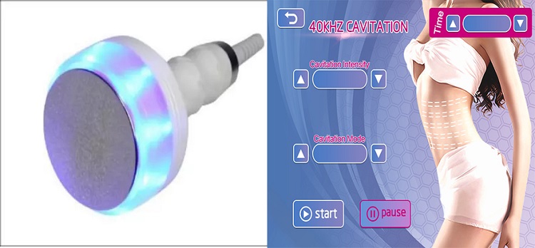 AS81 Body Slimming Vacuum Cavitation Machine 6 In1 40k Cellulite Removal