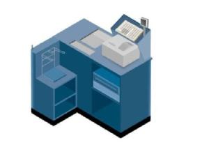 Quality Supermarket Express Checkout Counter Metal Removable Cashier Desk wholesale
