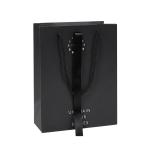 Custom Design Luxury Black Matte Thick Paper Clothing Packaging Gift Shopping