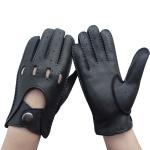wholesale big discount cheap real deerskin leather cycling gloves