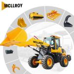 1800kg Mini Articulated Wheel Loader , 37kw Compact Bucket Loader