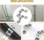 Custom Stainless Steel Metal Buckle Water Pipe Buckle Power Coated and Long