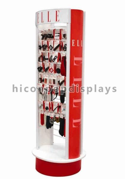 Cheap Flooring Hair Accessories Display Stands , Rotating Display Rack for sale