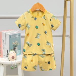 Quality Alleviating Tension Cotton Night Suit Pyjama Set / Dinosaur Pj Set 110cm 120cm Height wholesale
