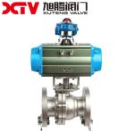 Stainless Steel High Platform Flanged Floating Ball Valve PN16 Perfect for