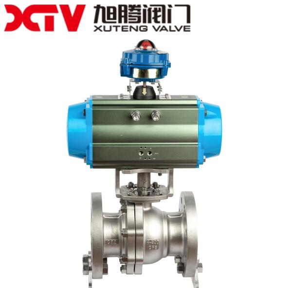 Stainless Steel High Platform Flanged Floating Ball Valve PN16 Perfect for