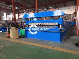Quality PPGI Corrugated Mental Roofing Sheet Roll Forming Machine With High Speed wholesale