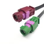 LVDS 4 Pin FAKRA HSD Cable Wiring Harness For Car Antenna Cable Adapter