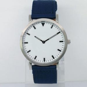Quality Newest fashion stainless case , nylon strap watch,nylon watches 2014-dark blue band wholesale