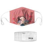 3D Cartoon Printed Washable Mouth Face Mask