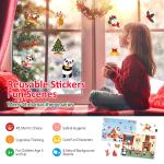 Kids Sticker Activity Books Set Full Color Background Pages Cling Style
