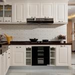 Real Solid Wood Stock Cabinets North Europe Classic All Paint Solid Wood Modular