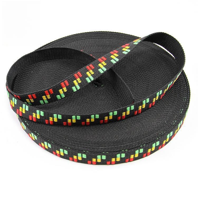 500Lbs 25mm Polypropylene Webbing For Dog Collars Black Webbing