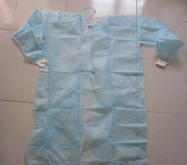 Red / Green Disposable Surgical Gowns Against Liquid Biodegradable Elastic Cuff