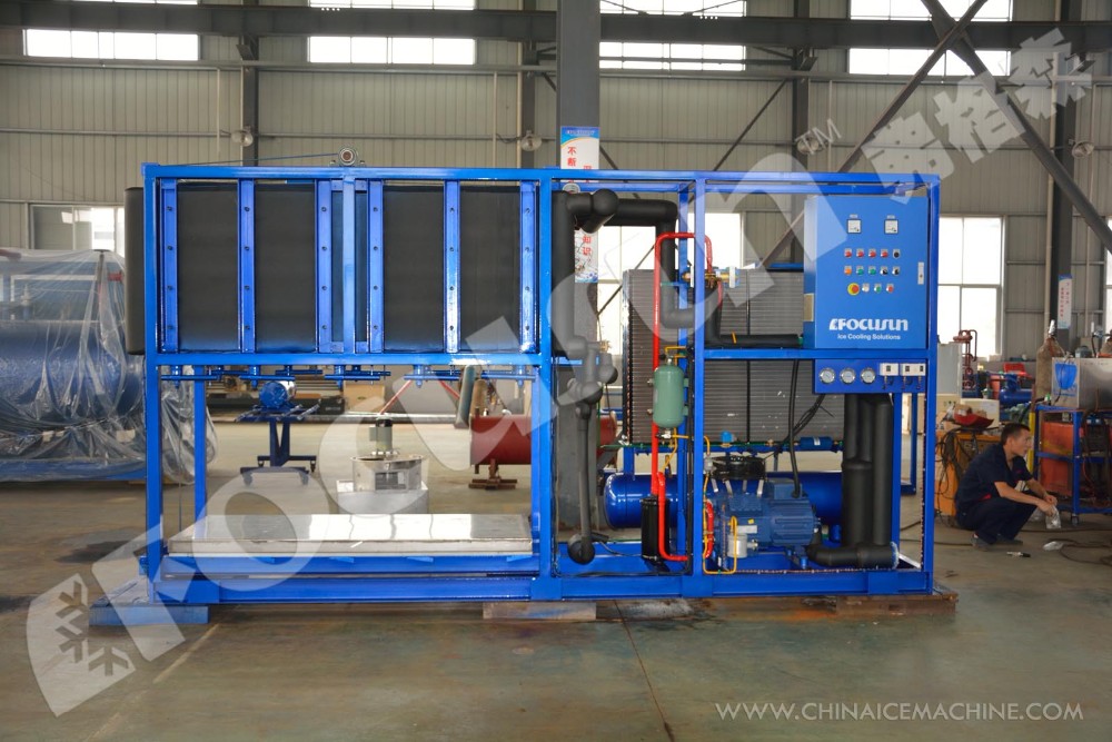 5tons Air-cooled Bar Ice Plant with Advanced Technology 3500*1060*2200 mm Size