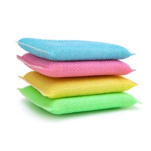 Quality Wire Net Kitchen Cleaning Scourer 750% High Water Absorption Mesh Dish Sponge wholesale