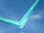 Tempered Swimming Pool Glass Fencing , Glass Deck Fencing Blue