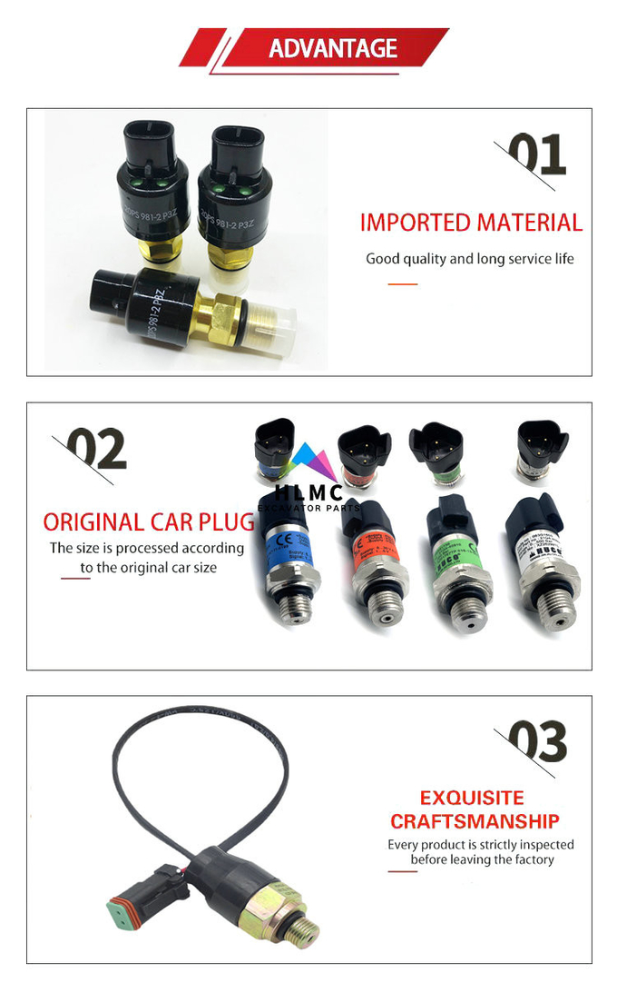 R215-7 R225-7 R265-7 Excavator Pressure Sensor Switch 20PS981-2 31E5-40500
