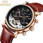 Customized Logo Tourbillon Mechanical Watch Self Winding Stable Performance
