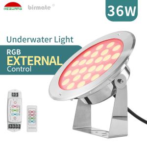 Quality 36W RGB DC24V Underwater LED Spotlights IP68 Waterproof IK10 wholesale