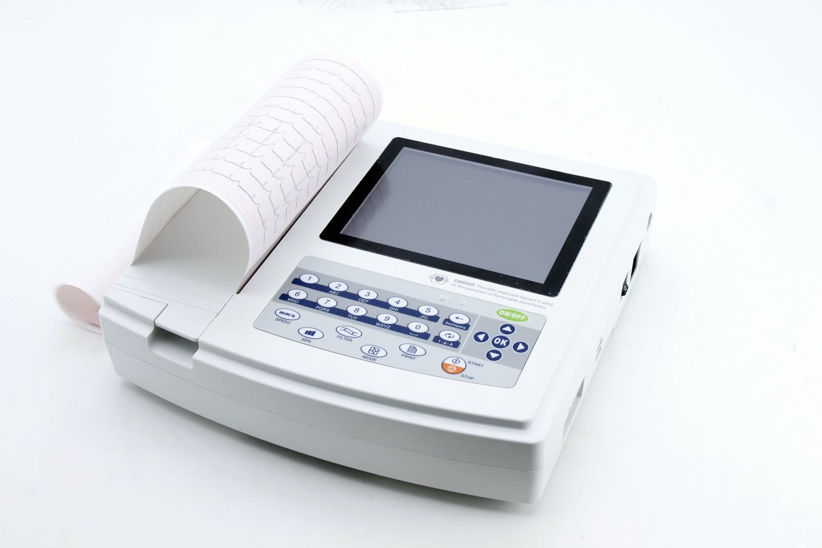 3 6 12 Channel ECG Machine Digital EKG Cardiograph for Hospital Cheap Price