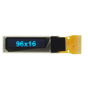 China ODM/OEM 96x16DOTS 0.84 Inch 14 Pin Monochrome Blue OLED Display Module on sale