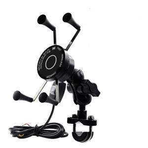 Quality 7.5W 2A X Claw Motorcycle Phone Mount With 3 In 1 Wireless Charger wholesale